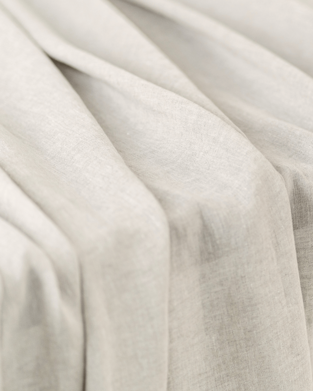 Linen Fabric by the Meter – Cream, Crushed Finish, 280 cm Width