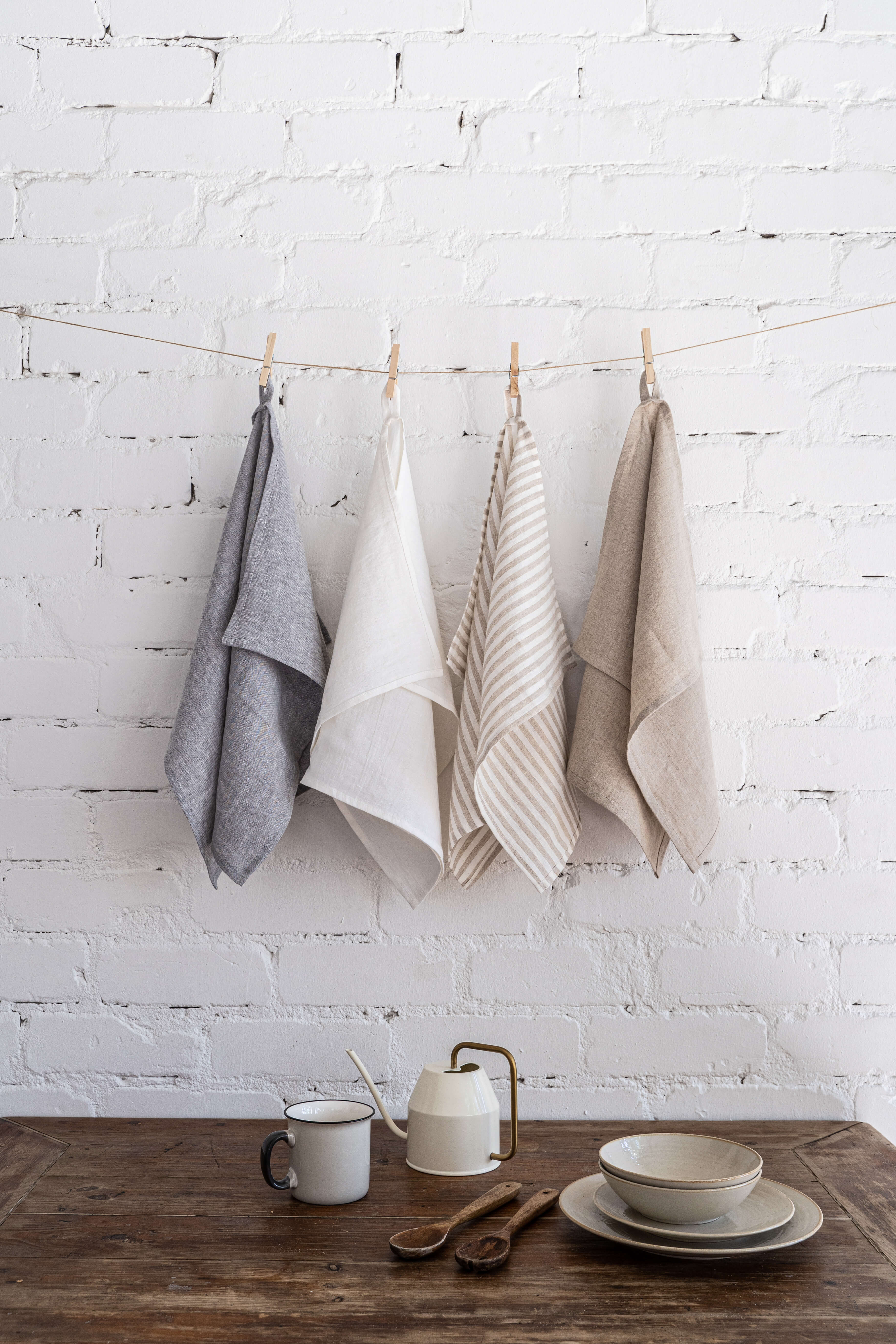 Linen tea towel