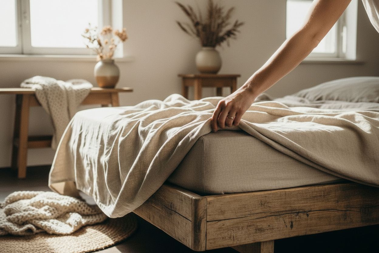 Linen flat sheet *No additional seams in the middle