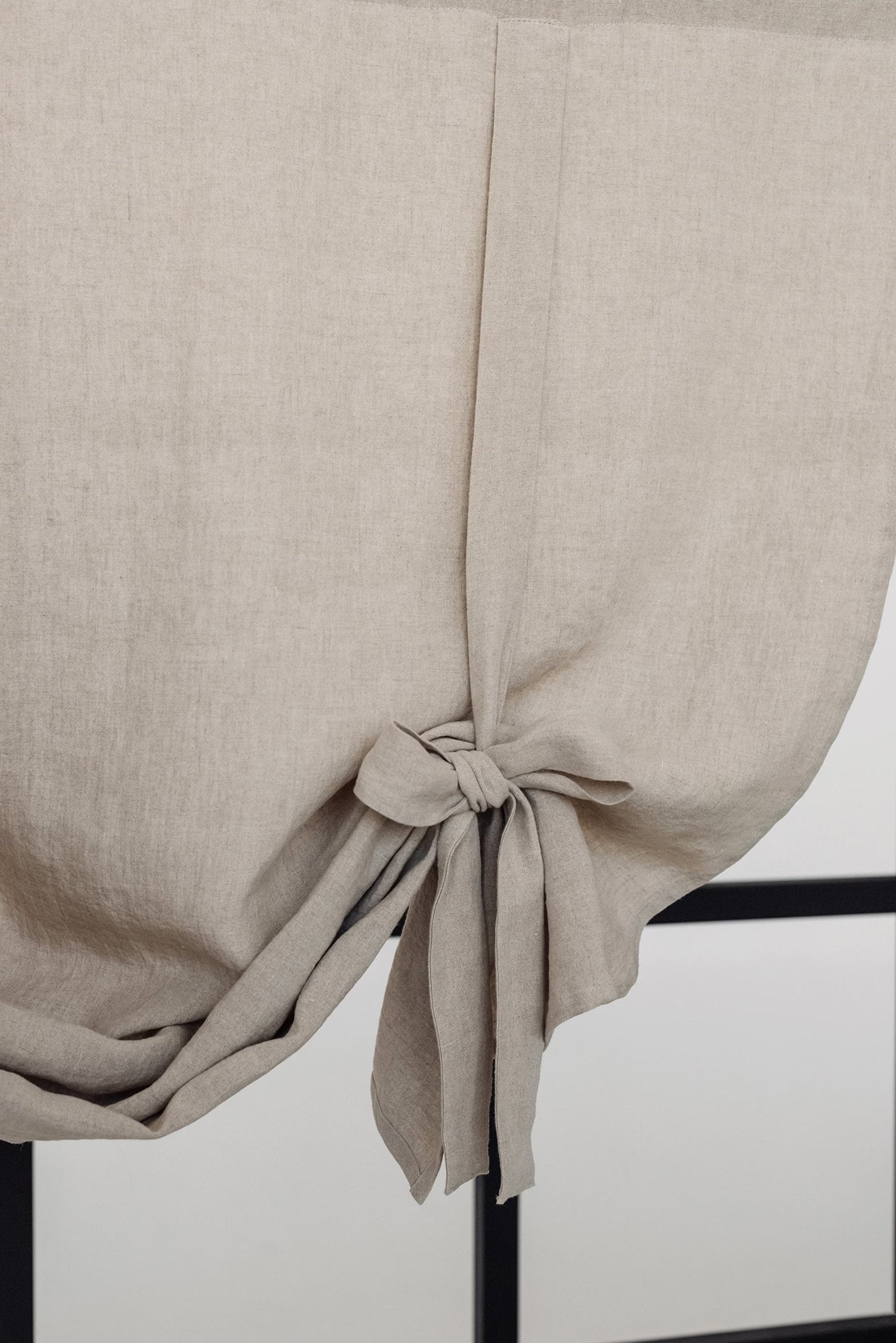 Roman style linen curtain in Various Colors Dusty Linen