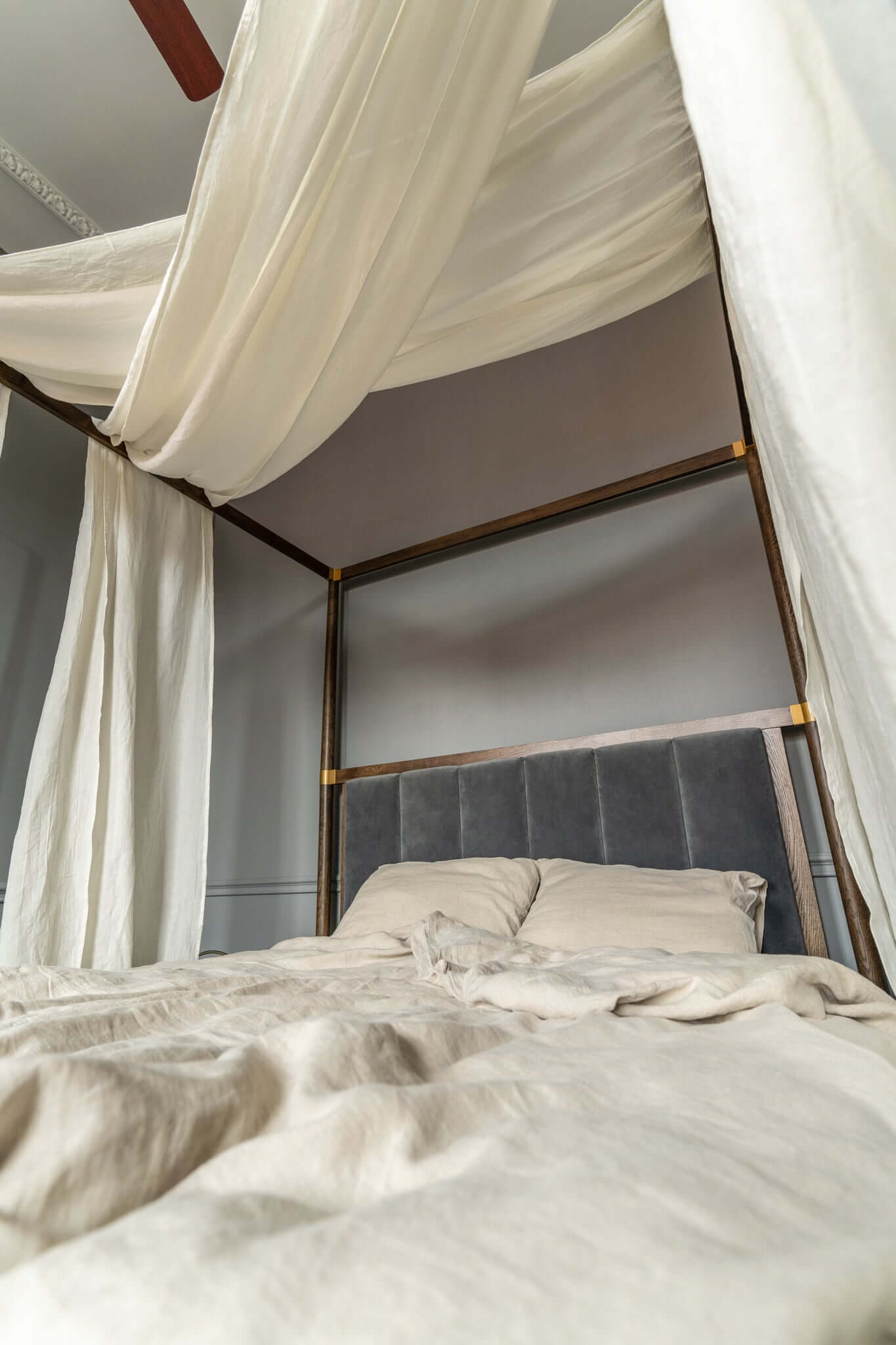 Linen bedding curtains - Dusty linen