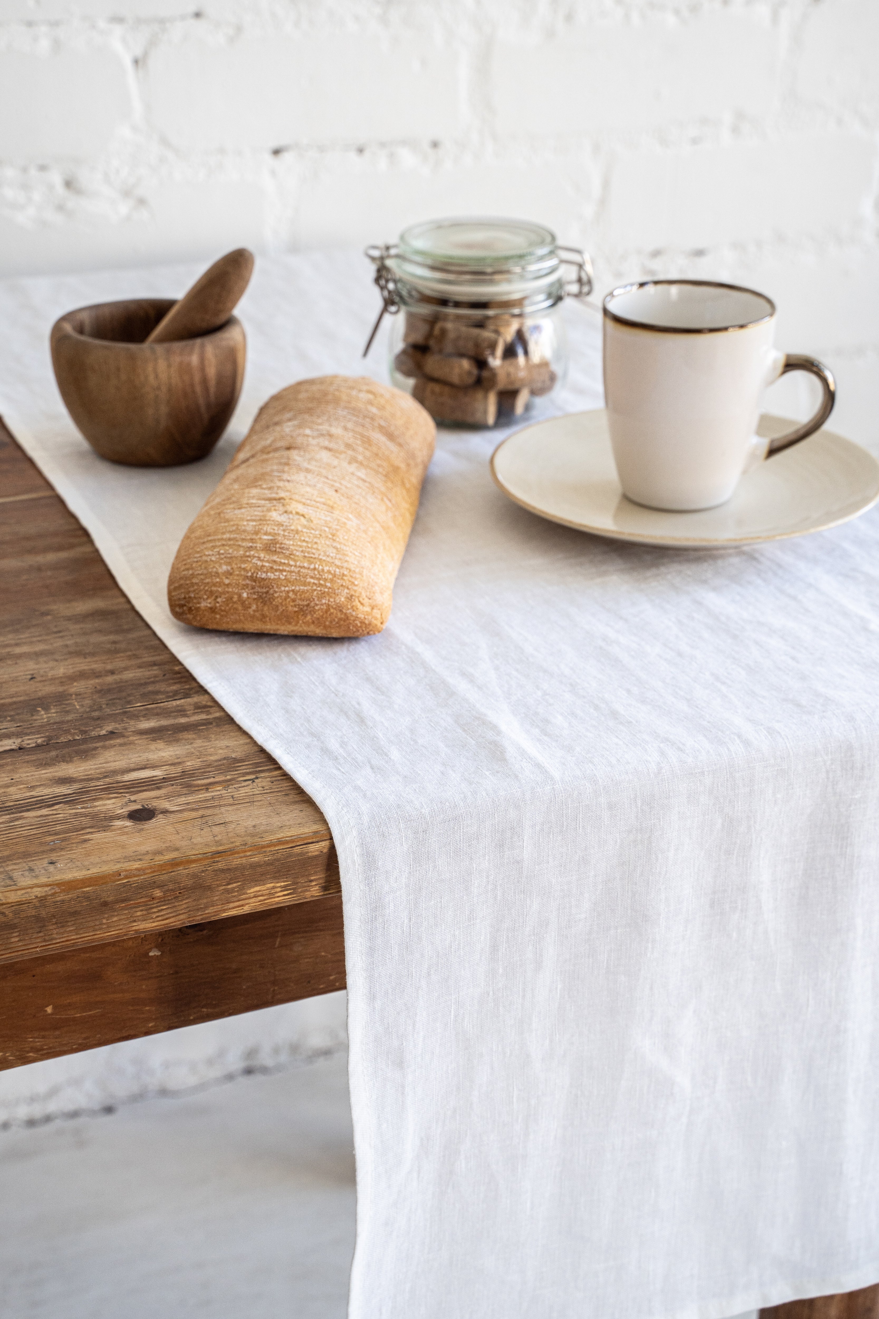Linen Table Runners - Dusty Linen