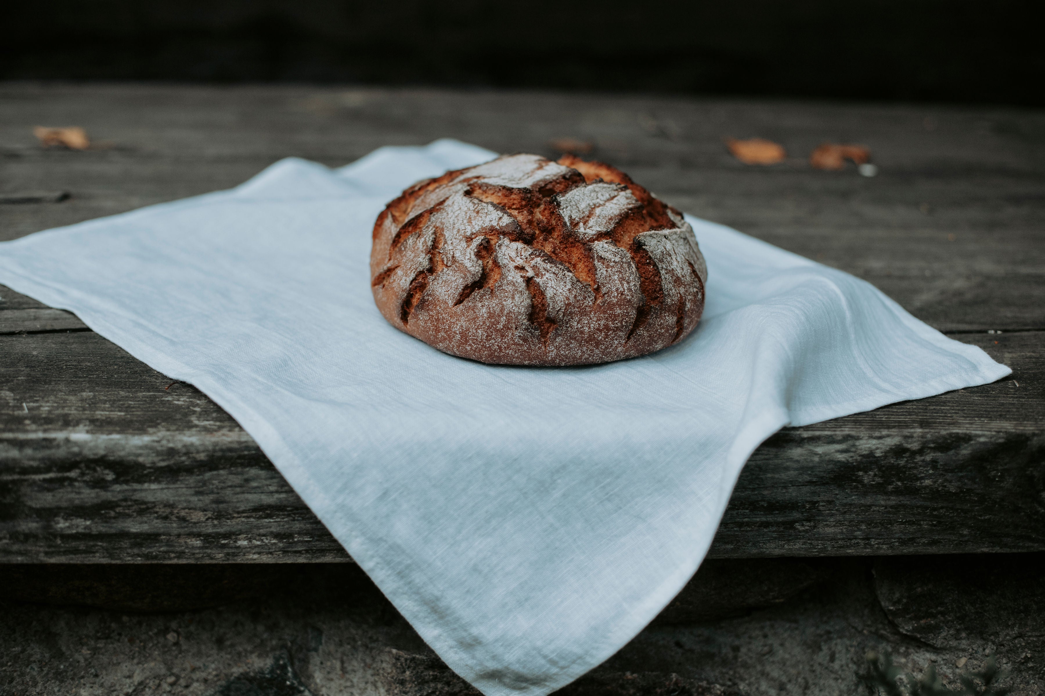 Linen tea towels - Dusty Linen