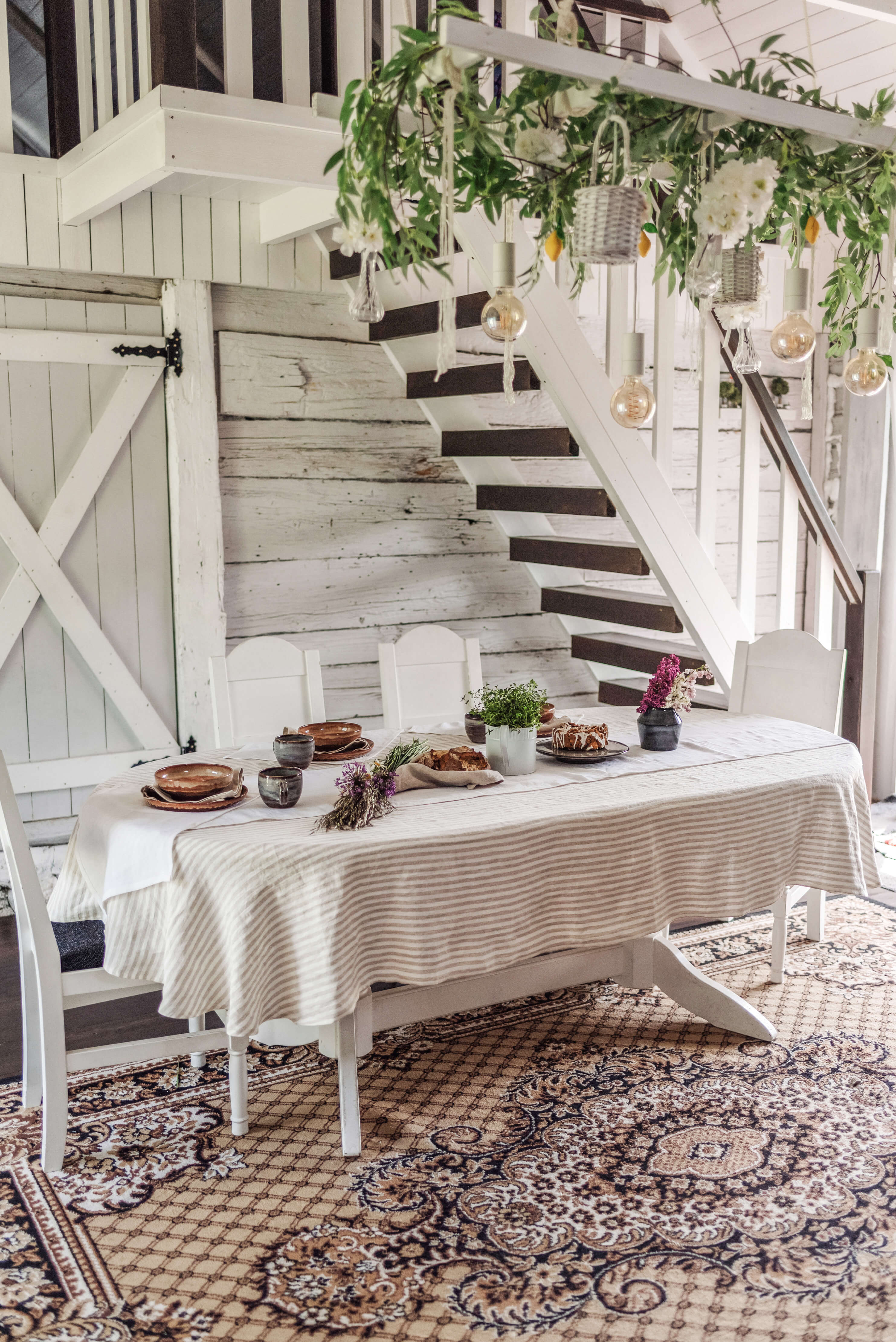 Oval linen tablecloth in Various Colors