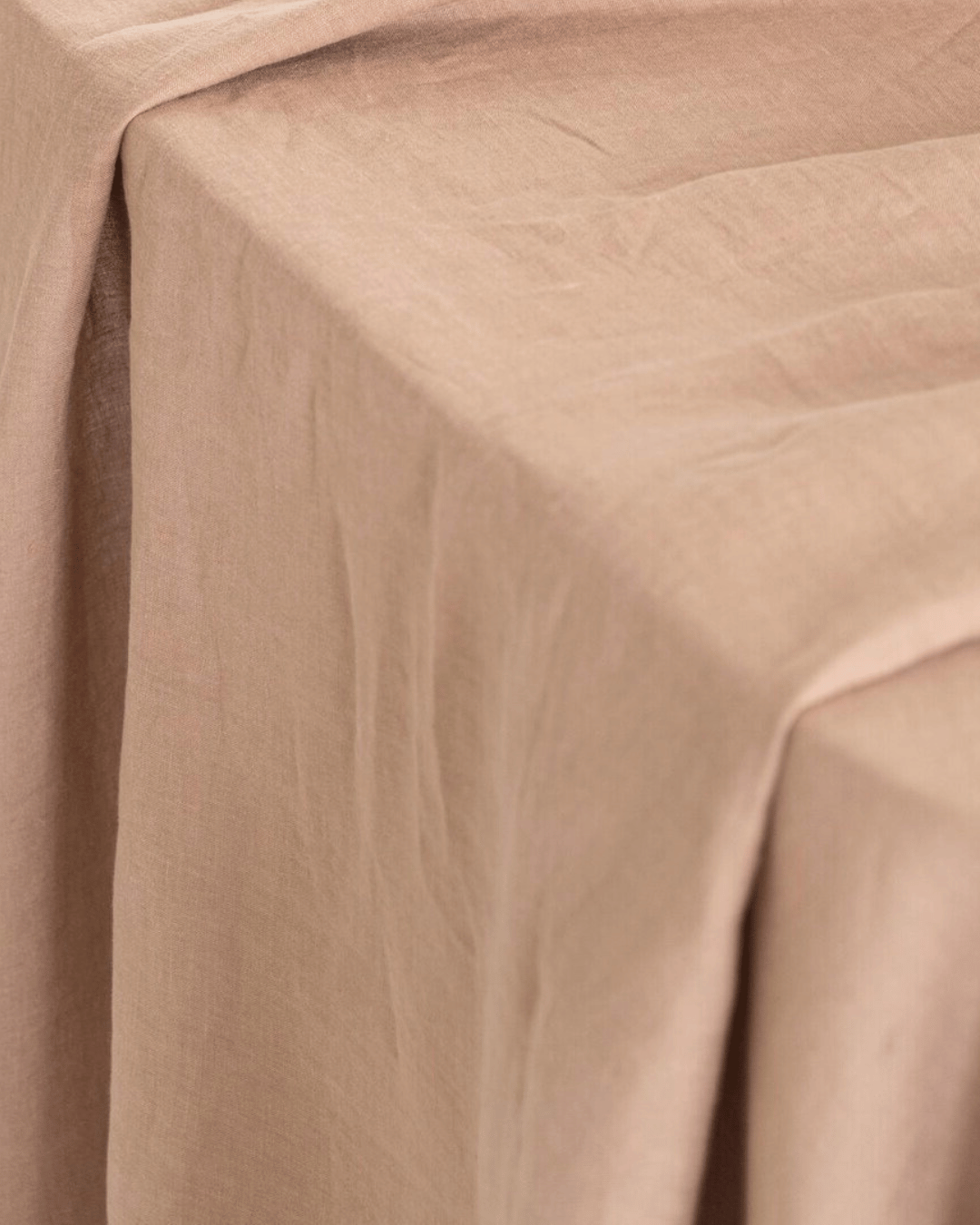 Set of 2 blackout linen curtains in Camel Brown