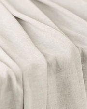Extra wide linen fabric 280 cm, cream, 175 gsm - softened European linen