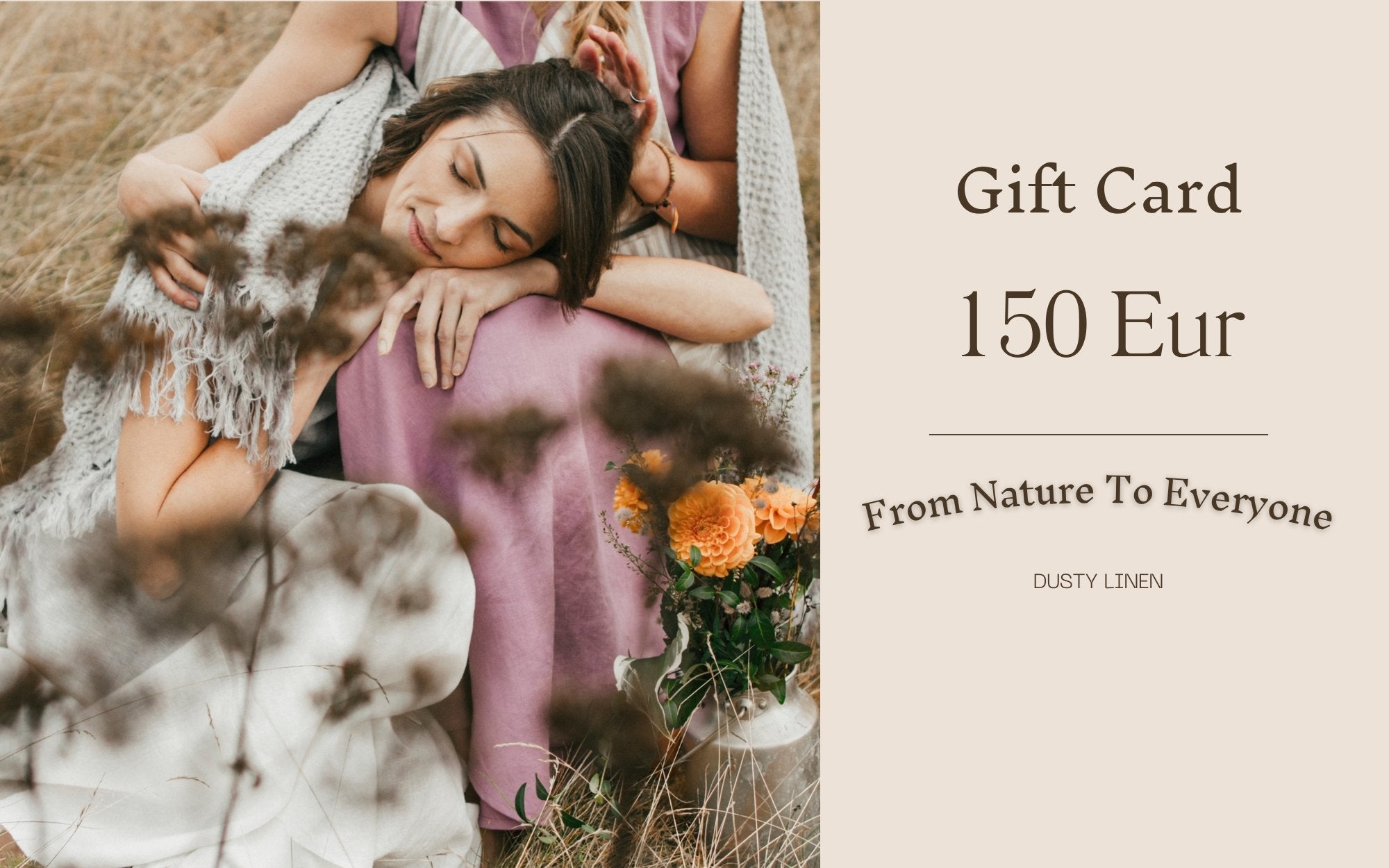 Dusty Linen gift card €150.00 Dusty Linen