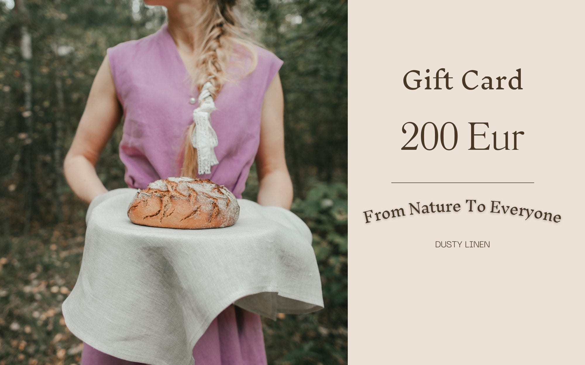 Dusty Linen gift card €200.00 Dusty Linen