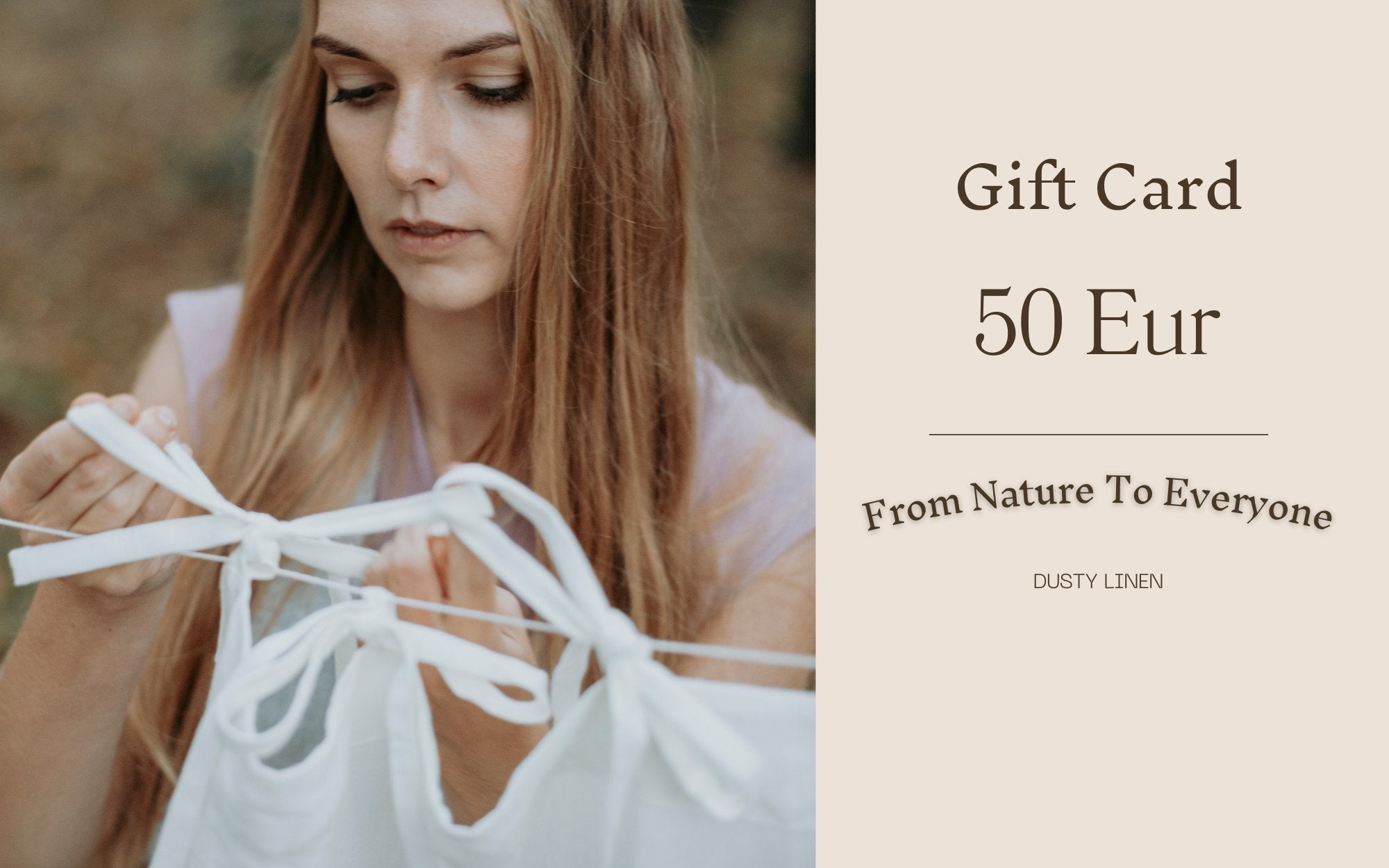 Dusty Linen gift card €50.00 Dusty Linen