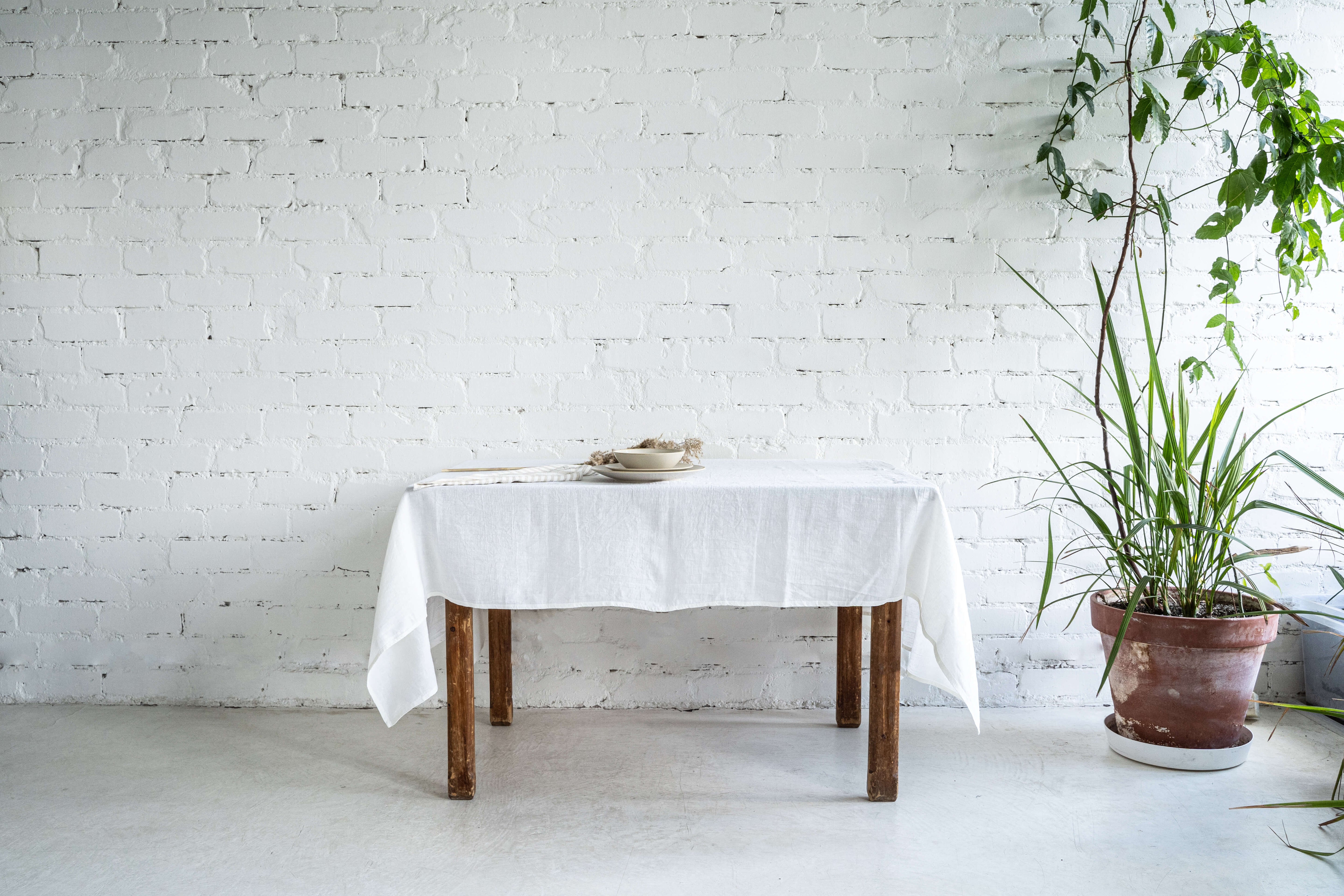Linen tablecloth