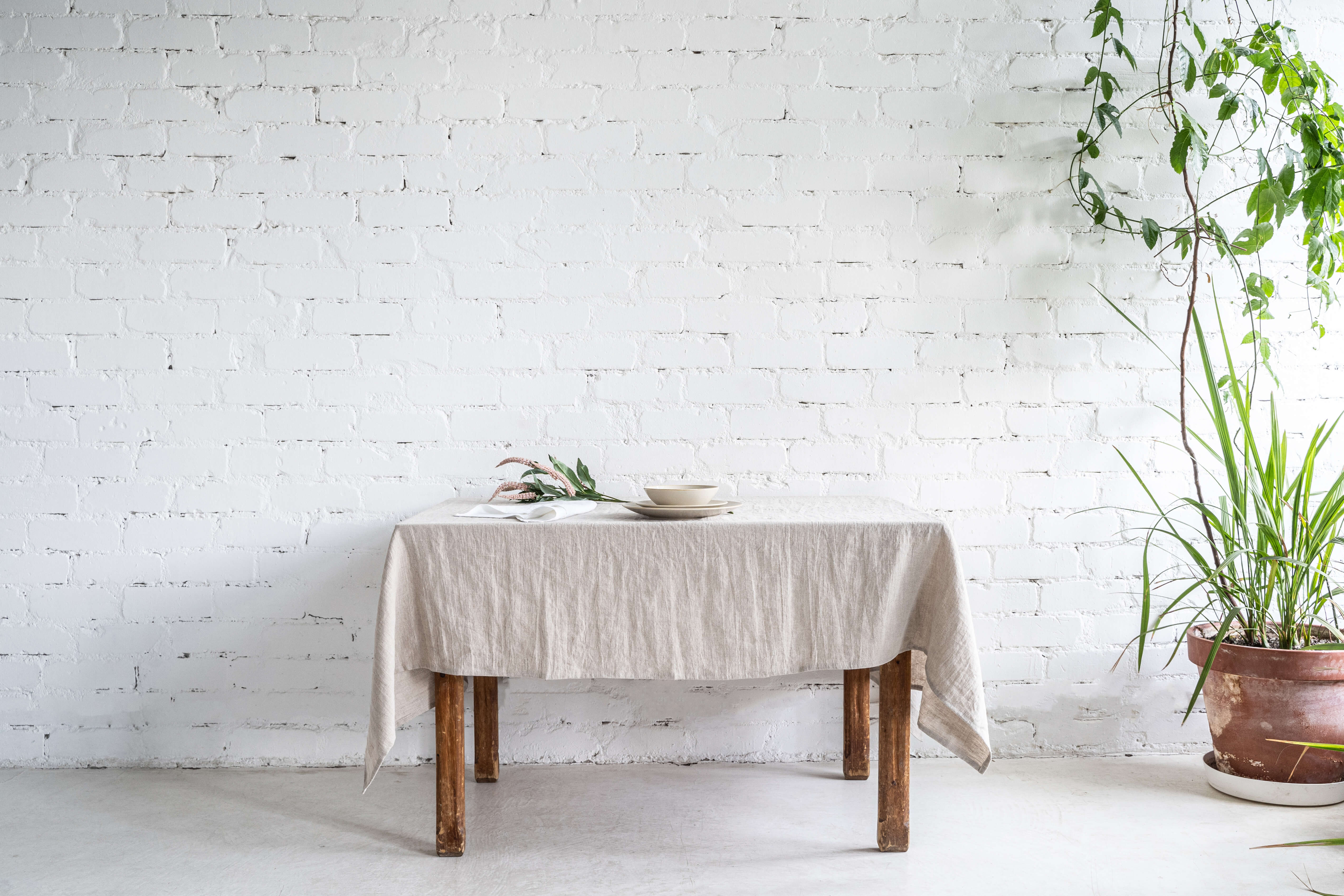Linen tablecloth