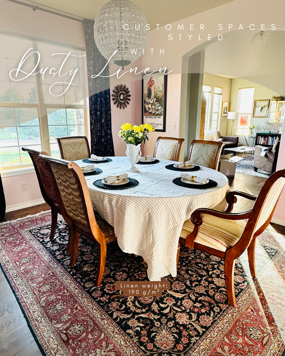 Linen tablecloth