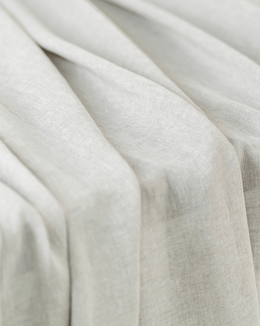 Extra wide linen fabric 280 cm, natural light greige, softened OEKO-TEX certified, 175 gsm