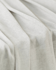 Extra wide linen fabric 280 cm, natural light greige, softened OEKO-TEX certified, 175 gsm