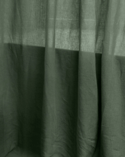 Linen Fabric by the Meter – Safari Green, Crushed Finish, 280 cm Width