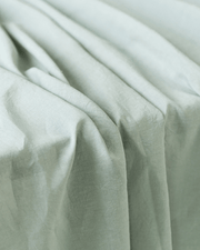 Extra wide linen fabric 280 cm, sage green, 175 gsm - softened linen texture
