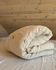 Top Closure Linen Duvet Cover – Soft Washed Minimal Bedding