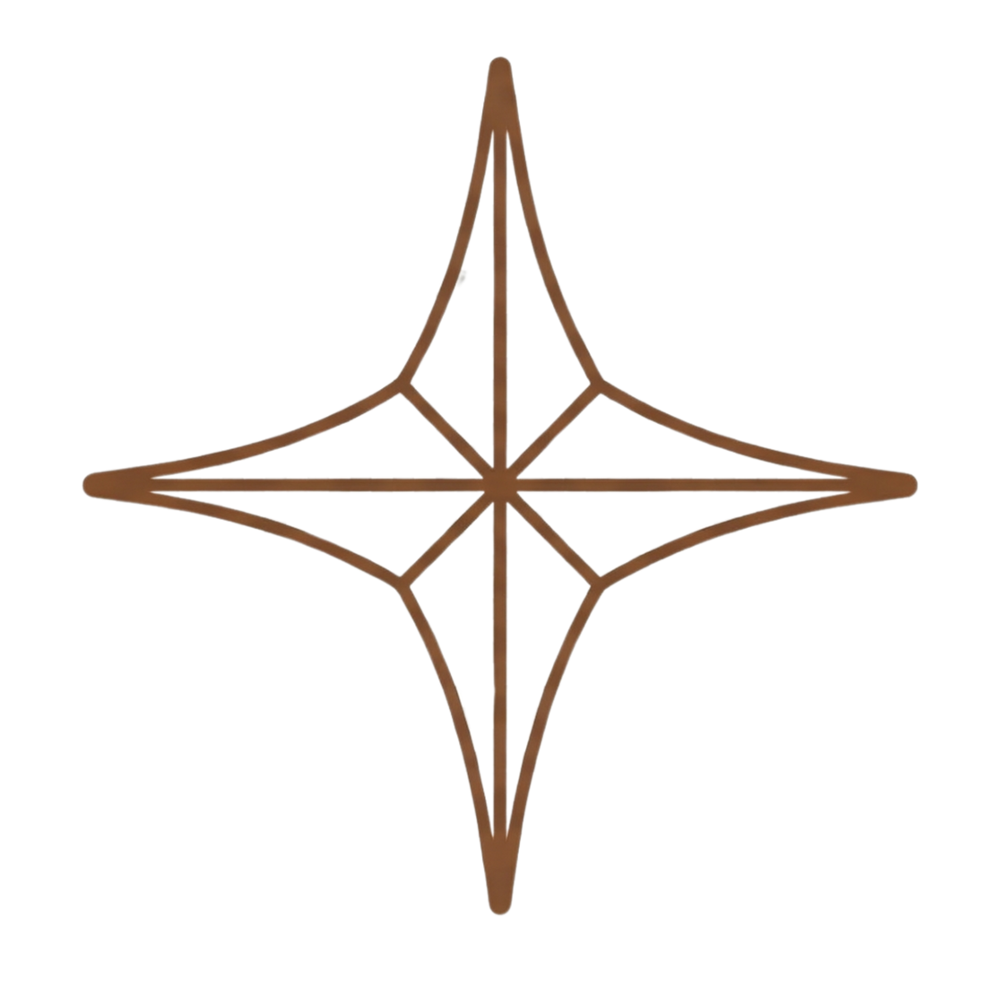 Simple decorative star icon used for Dusty Linen guide or brand graphic