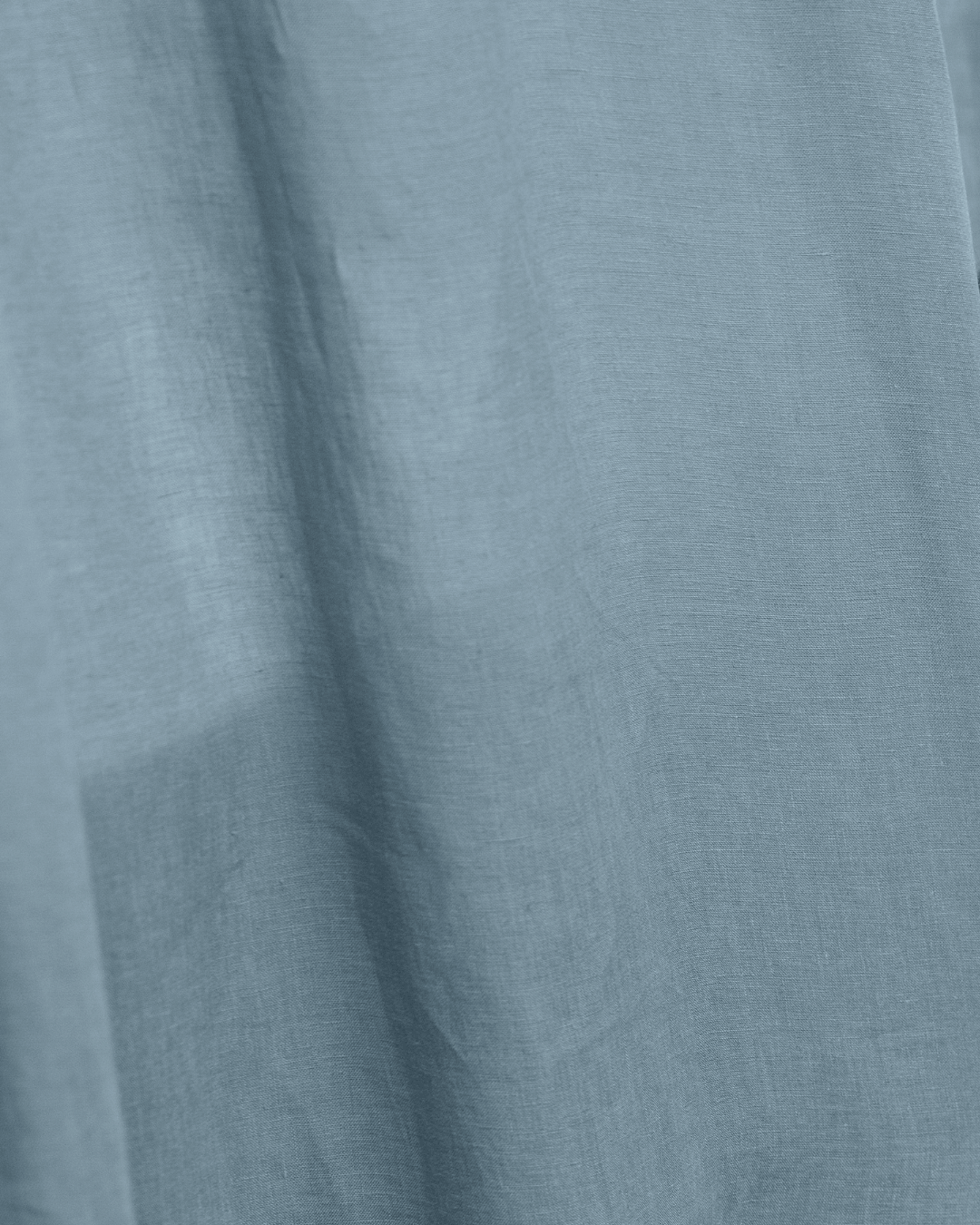 Gray blue linen fabric close-up, softened 175 g/m² texture