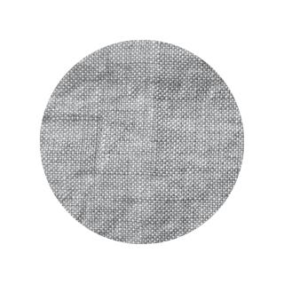 Gray melange linen fabric color swatch