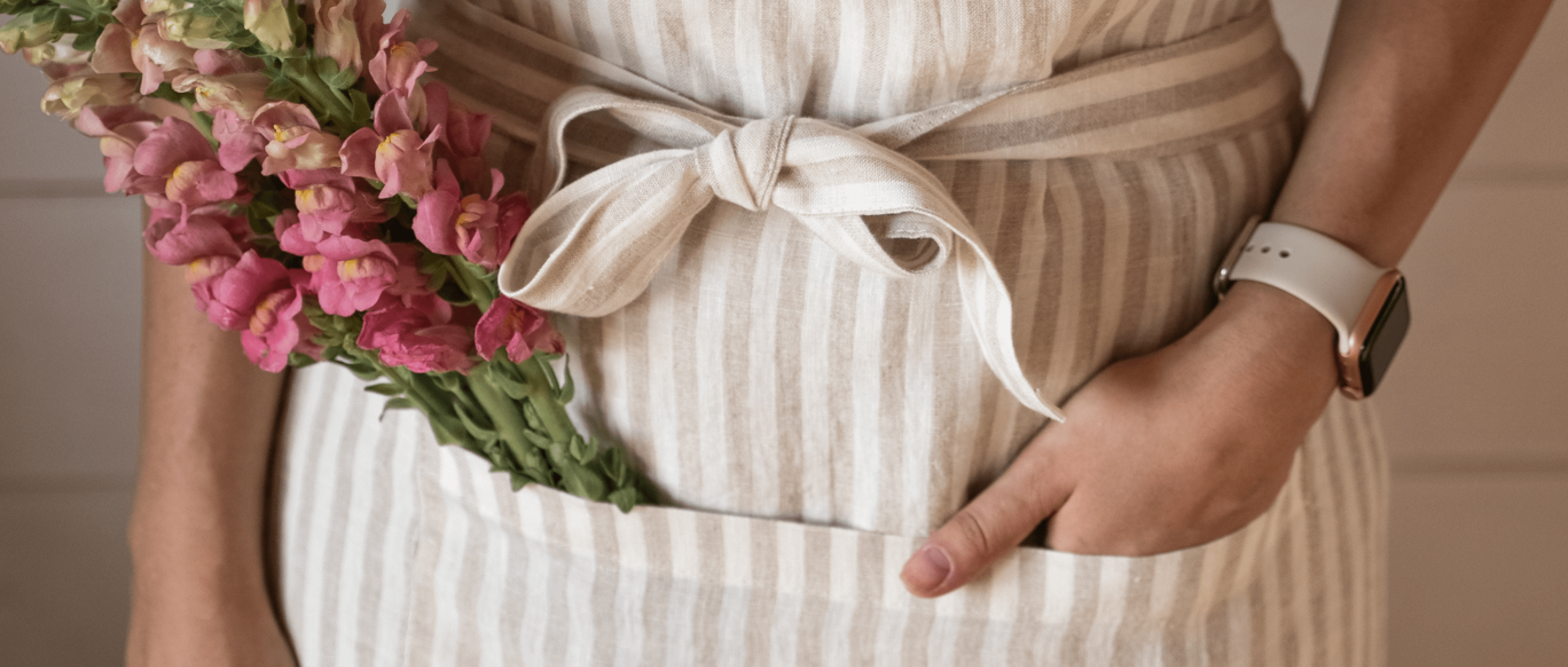 Linen aprons collection - European linen kitchen textiles
