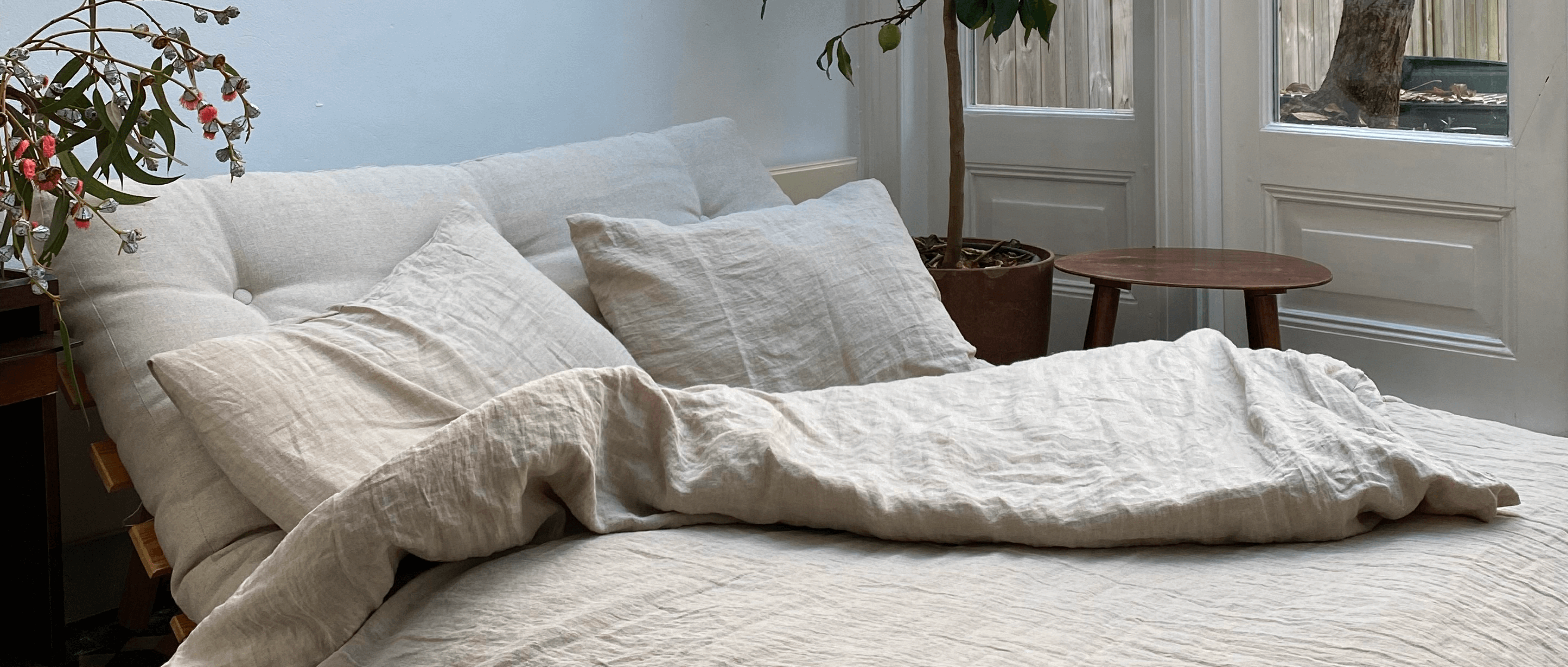 Linen bedding collection - custom size duvet covers and pillowcases