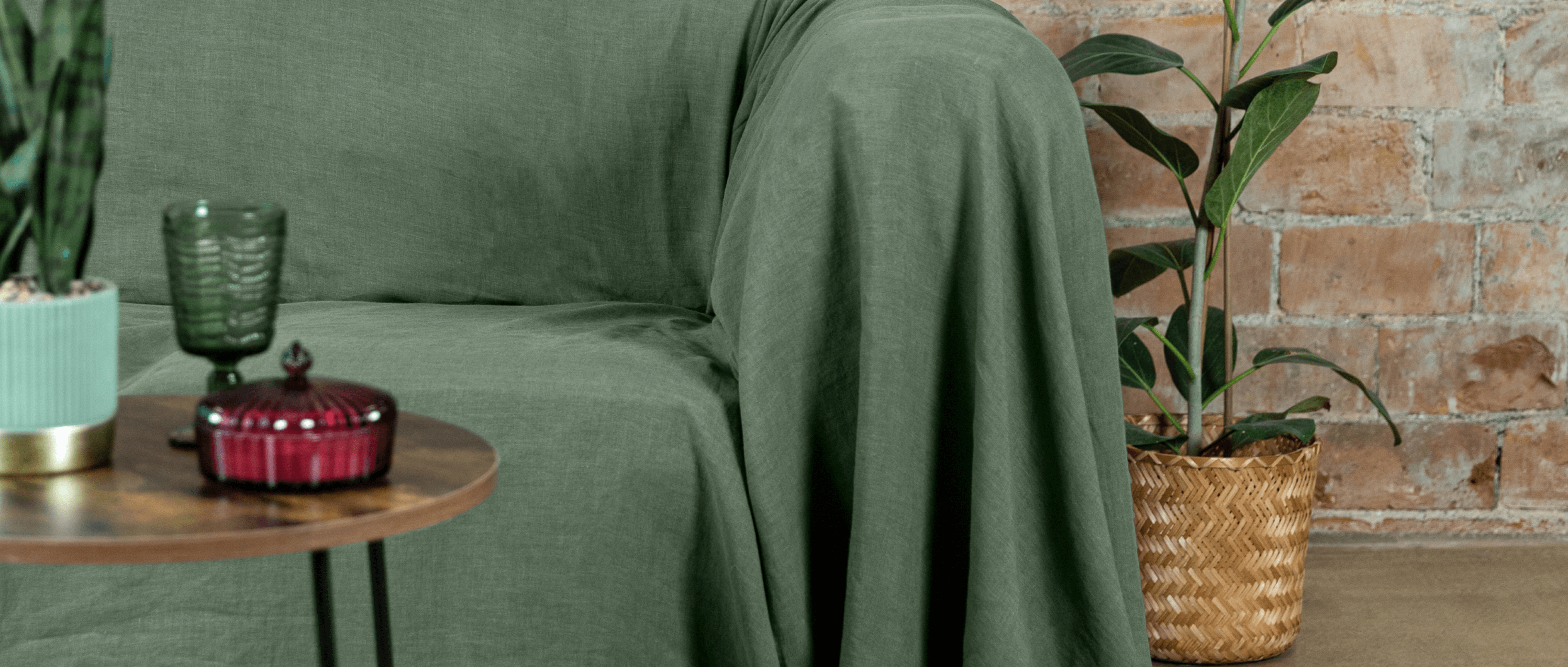 Linen couch covers collection - custom size sofa covers