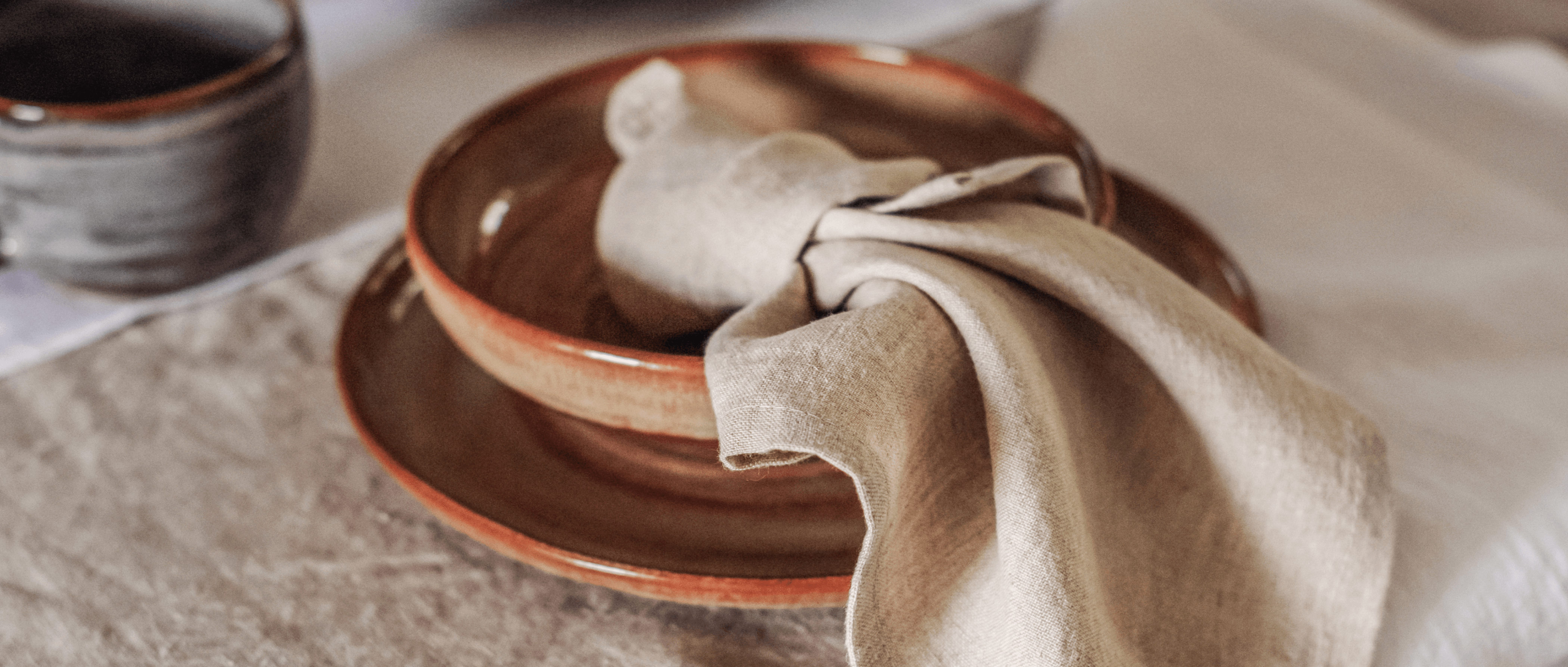 Linen napkins collection - natural European linen