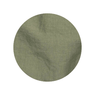 Olive green linen fabric color swatch