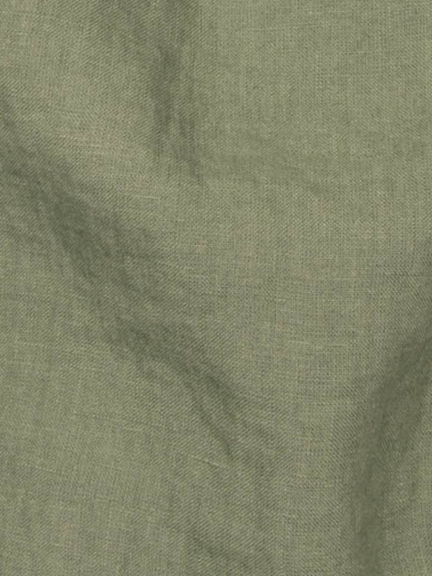 Seamless linen couch cover in Khaki Green color (density 175 g/m2)