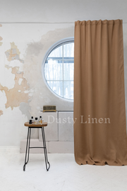 Cream color Linen Blackout Curtains - DustyLinen