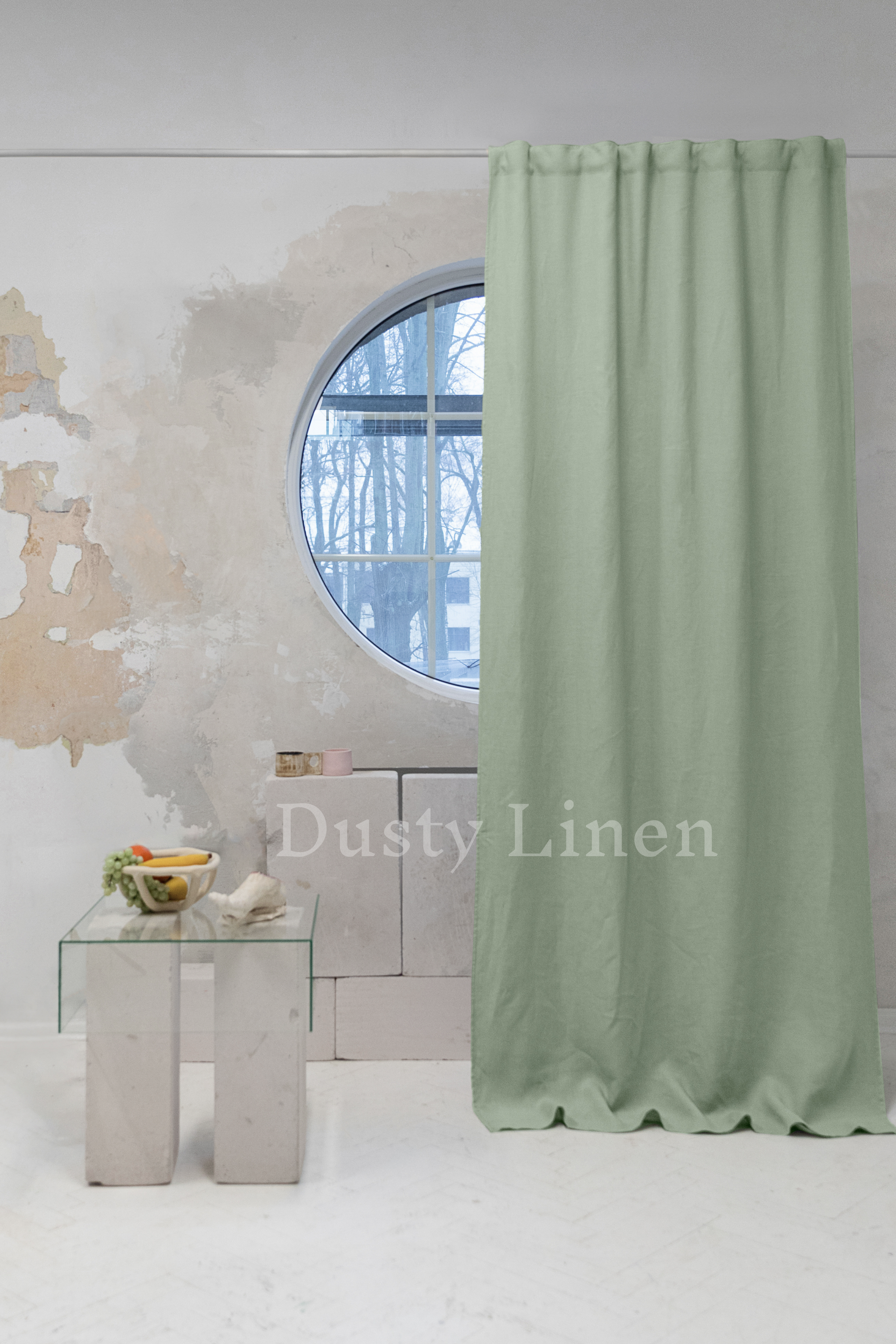 Blackout Curtains Set of 2 sage green