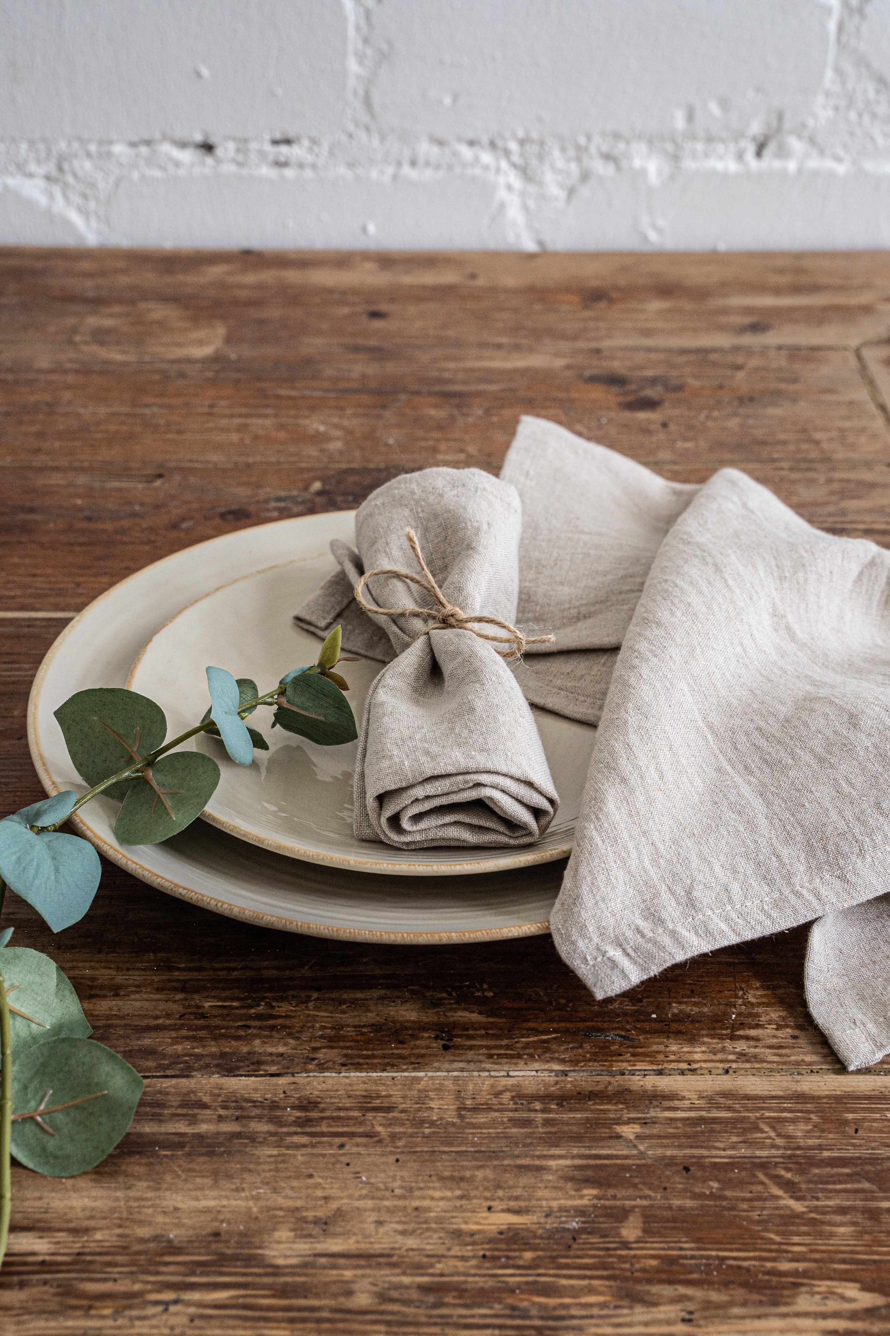 Linen napkins in Natural Dusty Linen